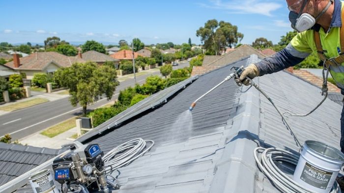 Roof primer coat sealer application Melbourne